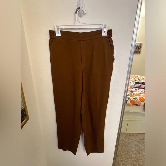 Mango Brown Fall Relaxed Dress Pants - Picture 1 of 5